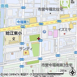 鯰江東会館周辺の地図