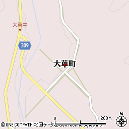 島根県益田市大草町周辺の地図