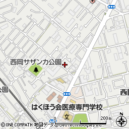 兵庫県明石市魚住町清水146-15周辺の地図