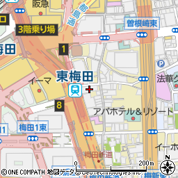 株式会社清風堂書店　梅田店周辺の地図