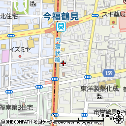 ユニライフ今福鶴見駅前周辺の地図