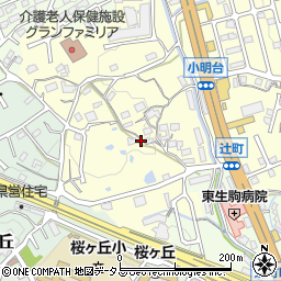 奈良県生駒市小明町1437周辺の地図