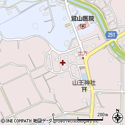 静岡県掛川市下土方1415-21周辺の地図