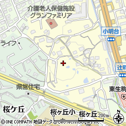 奈良県生駒市小明町1402周辺の地図