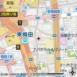 ザ ブラーニー ストーン 梅田店周辺の地図