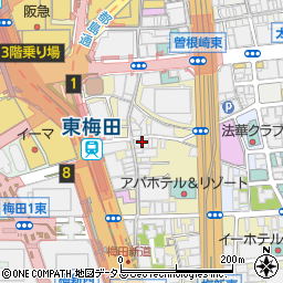 ザ ブラーニー ストーン 梅田店周辺の地図