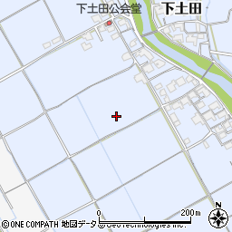 岡山県岡山市北区下土田周辺の地図