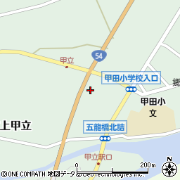 広島県安芸高田市甲田町上甲立461周辺の地図