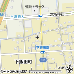 静岡県浜松市中央区下飯田町498周辺の地図