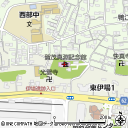 浜松市役所　中区役所中区内その他施設賀茂真淵記念館周辺の地図