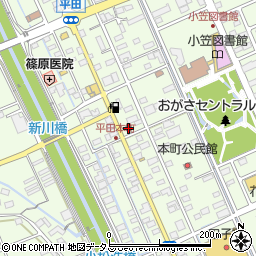 菊川警察署小笠交番周辺の地図