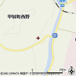 広島県三次市甲奴町西野226周辺の地図