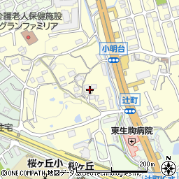 奈良県生駒市小明町1410周辺の地図