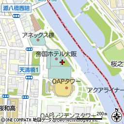 グラヴィー　帝国ホテルプラザ大阪店周辺の地図