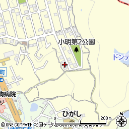 奈良県生駒市小明町2122-11周辺の地図