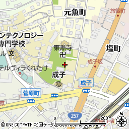 静岡県浜松市中央区成子町7周辺の地図