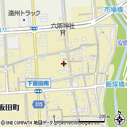 静岡県浜松市中央区下飯田町127周辺の地図