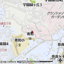 奈良県奈良市学園新田町2875-21周辺の地図