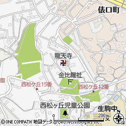 龍天寺周辺の地図