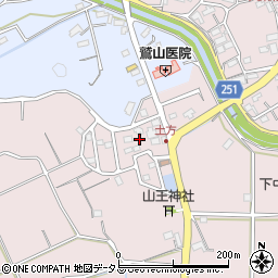 静岡県掛川市下土方1411-1周辺の地図
