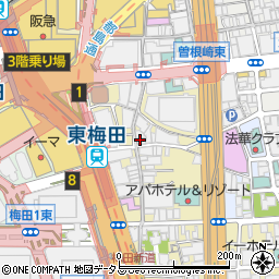 KANBIYA 梅田店周辺の地図