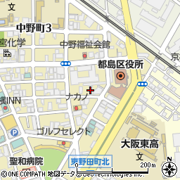 倉本産業大阪支店周辺の地図