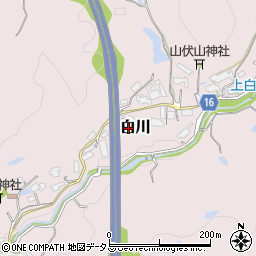兵庫県神戸市須磨区白川竹ノ下周辺の地図