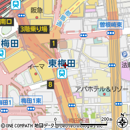 ルシアクリニック大阪梅田院周辺の地図