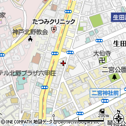 ミッドヒルズ神戸三宮周辺の地図