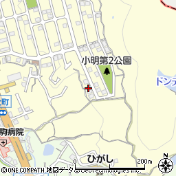 奈良県生駒市小明町2122-10周辺の地図