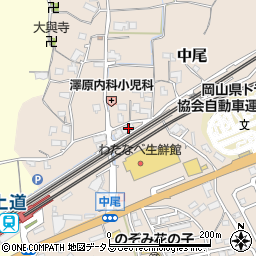 岡山県岡山市東区中尾299周辺の地図