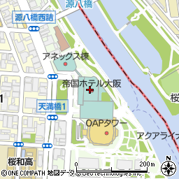 帝国ホテル大阪周辺の地図