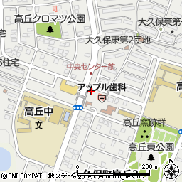 兵庫県明石市大久保町高丘周辺の地図