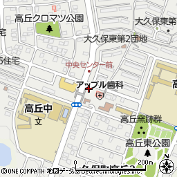 兵庫県明石市大久保町高丘周辺の地図