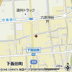 静岡県浜松市中央区下飯田町111周辺の地図