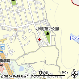 奈良県生駒市小明町2122-9周辺の地図