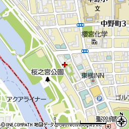 ラ・フォーレ桜宮周辺の地図