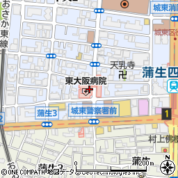 東大阪病院周辺の地図