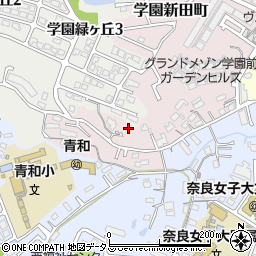 奈良県奈良市学園新田町2936-1周辺の地図