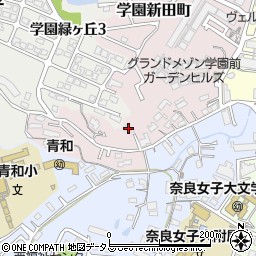 奈良県奈良市学園新田町2952周辺の地図