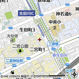 プレステージ新神戸サザンプレイス周辺の地図