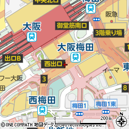 りそな銀行阪神梅田駅 ＡＴＭ周辺の地図