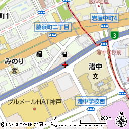 阪高ファインパーク脇浜海岸通駐車場周辺の地図