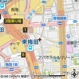 個室居酒屋 寿司×海鮮 えびすちゃん　お初天神店周辺の地図