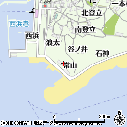 愛知県知多郡南知多町日間賀島常山周辺の地図