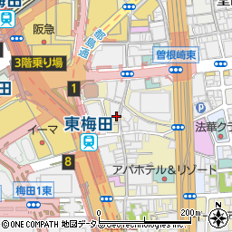 エビスちゃん酒場 梅田店周辺の地図