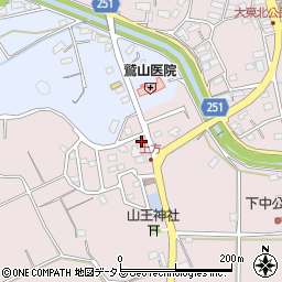 静岡県掛川市下土方1407周辺の地図