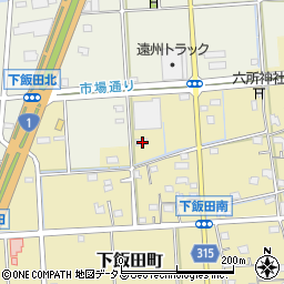 静岡県浜松市中央区下飯田町511周辺の地図