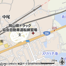 岡山県岡山市東区中尾390-1周辺の地図