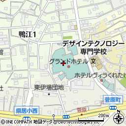グランドホテル浜松　総務周辺の地図